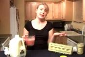 Organic Raw Strawberry Milkshake